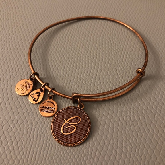 Alex and Ani Jewelry - Alex and Ani “C” bracelet Gold Colored.